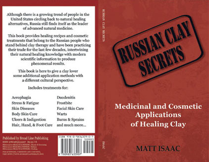 Cover designed for an alternative healing guidebook on therapeutic uses of clay